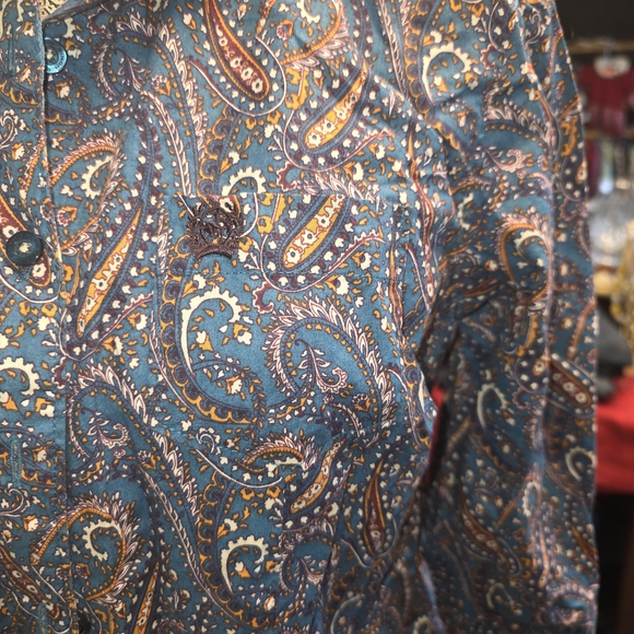 Womens Cinch Button Up Top - Picture 3 of 8